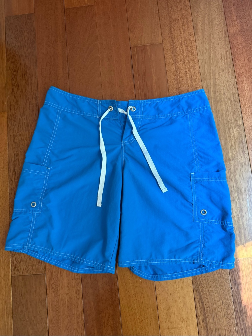 Tommy Bahama Women's Blue Swim Shorts with Drawstring Size M